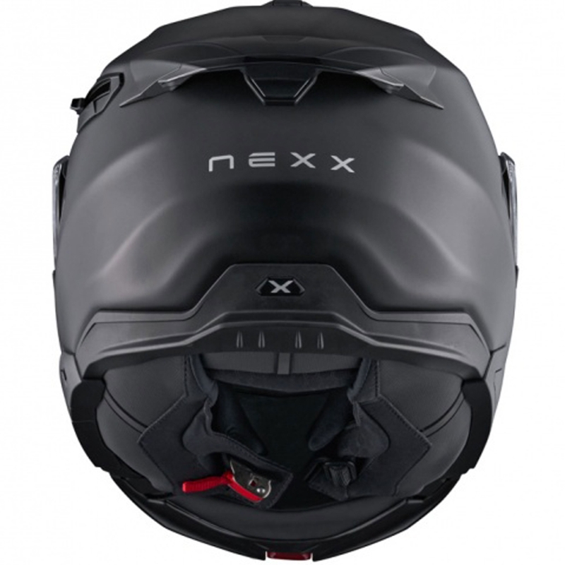 "Nexx X.Lifetour Plain" matinis juodas apverčiamas motociklininko šalmas