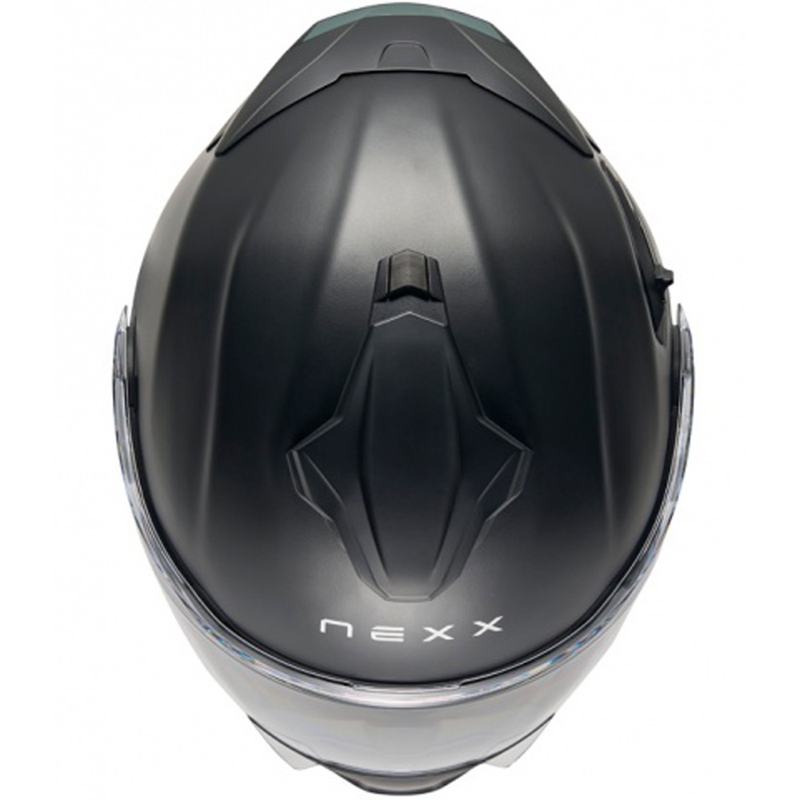 "Nexx X.Lifetour Plain" matinis juodas apverčiamas motociklininko šalmas