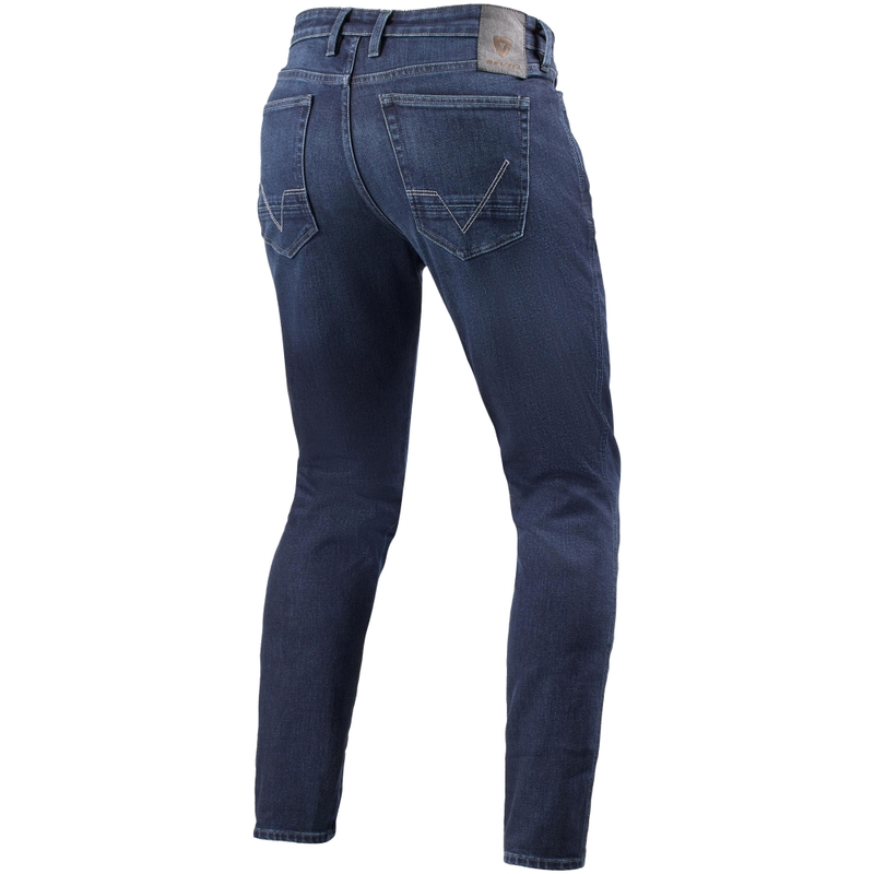 "Revit Kai Skinny Mid Blue Stone" motociklininko džinsai