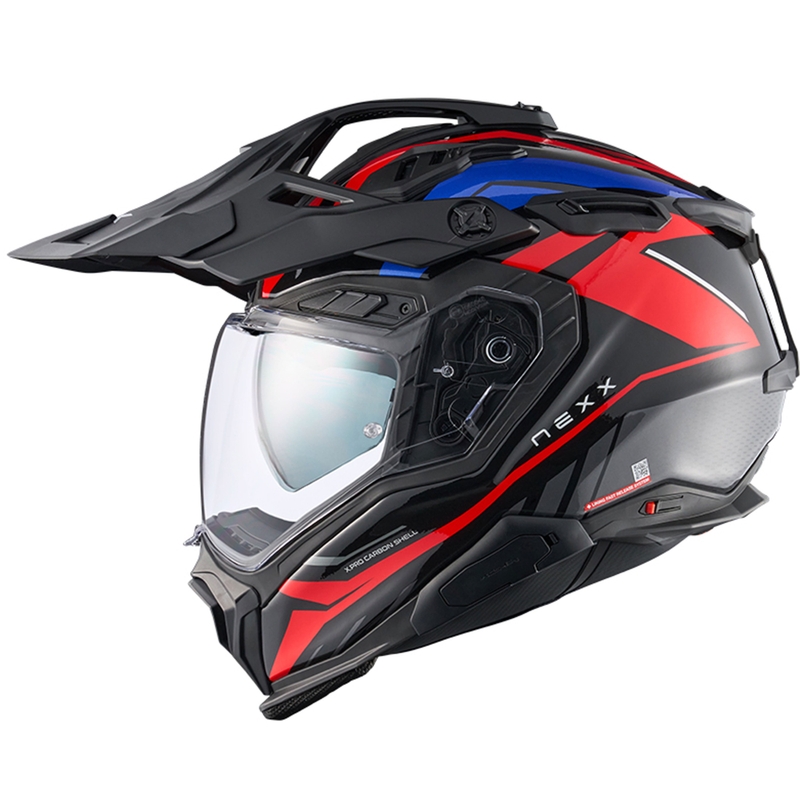 Enduro motociklininko šalmas Nexx X.WED3 Gobi blue-red