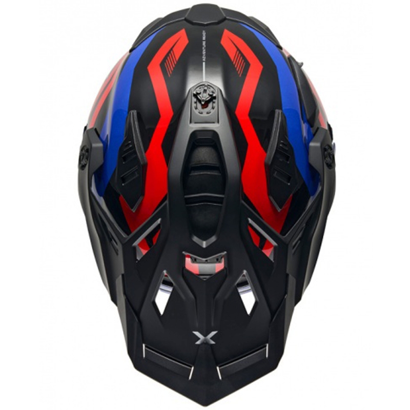 Enduro motociklininko šalmas Nexx X.WED3 Gobi blue-red
