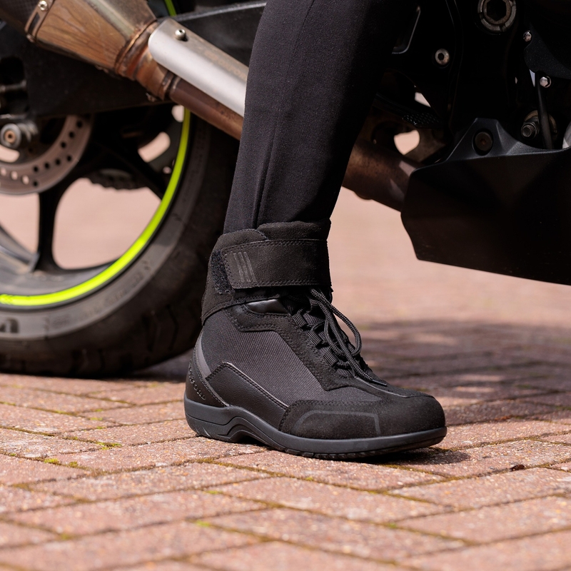 Moteriški Oxford Spartan Air Black motociklininkų batai