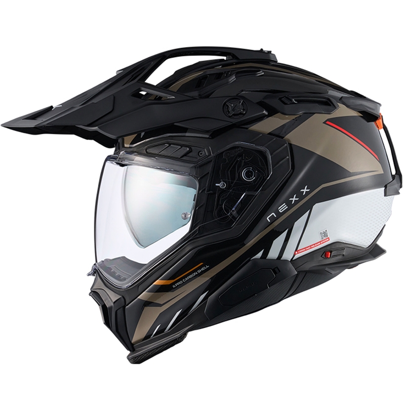 Enduro motociklininko šalmas Nexx X.WED3 Gobi sand-white