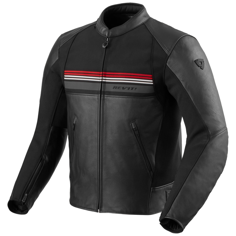 Revit Mile 2 motociklininko striukė juoda ir raudona