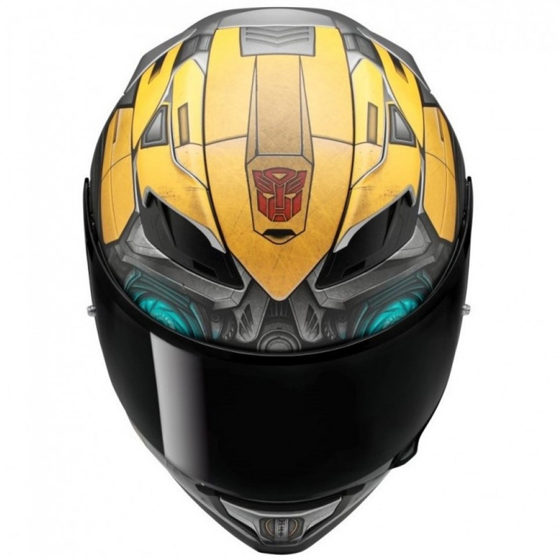 HJC F71 Bumblebee Hasbro MC3SF juodai pilkai geltonas integralus motociklininko šalmas