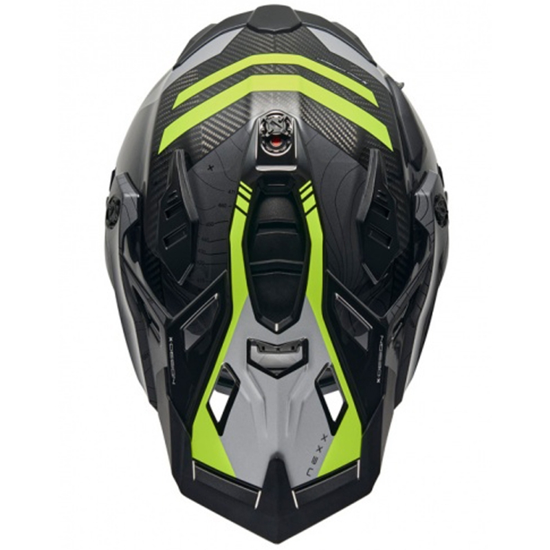 Enduro motociklininko šalmas Nexx X.WED3 Furka pilka-fluo geltona