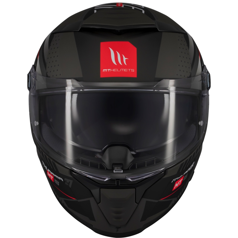 Uždaras motociklo šalmas MT Thunder 4 SV Luminence matinė juoda