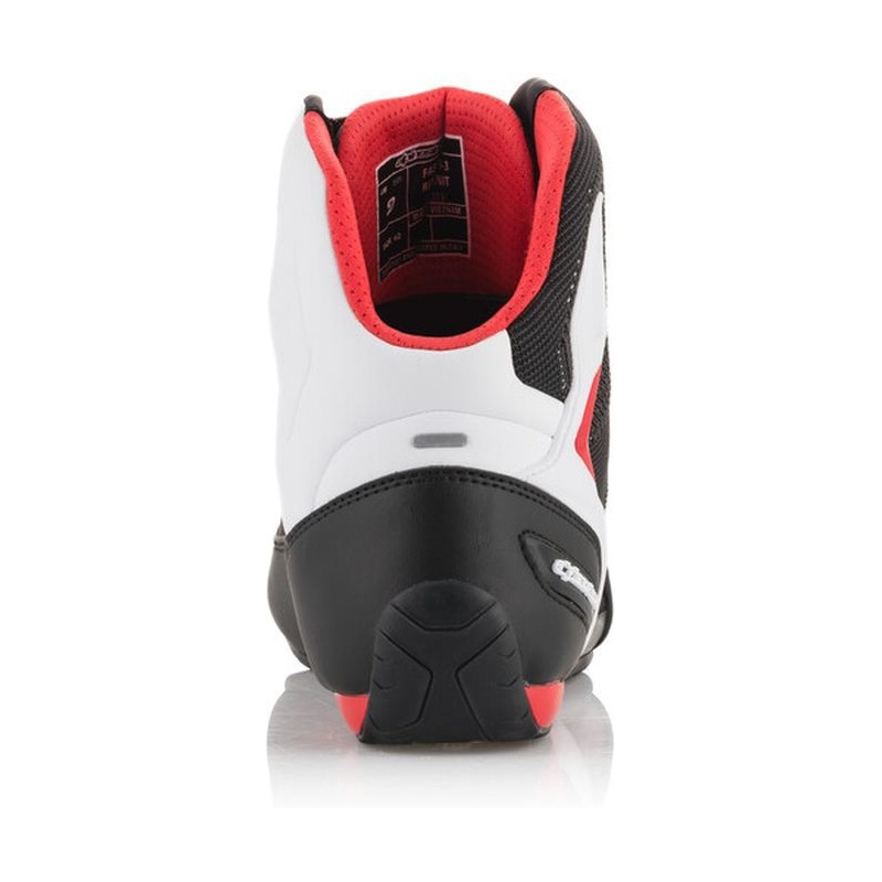 "Alpinestars Faster 3 Rideknit" juodos, baltos ir raudonos spalvų motociklininko batai