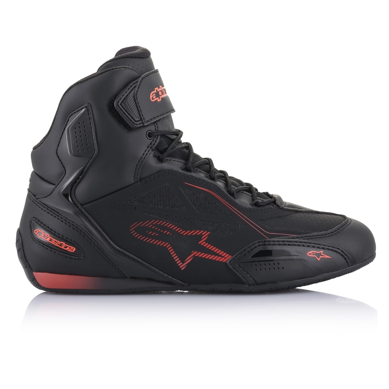 Alpinestars Faster 3 Drystar Black-Fluo Red motociklų batai