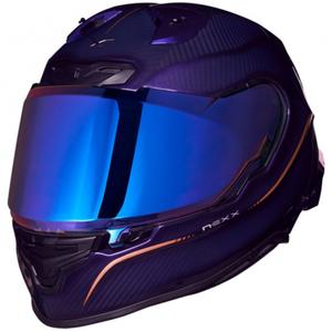 Integruotas šalmas motociklui Nexx X.R3R Hagibis Carbon purpurinės spalvos
