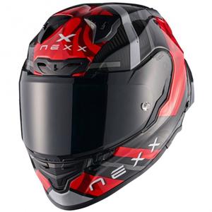 Integruotas šalmas motociklui Nexx X.R3R Swirl red