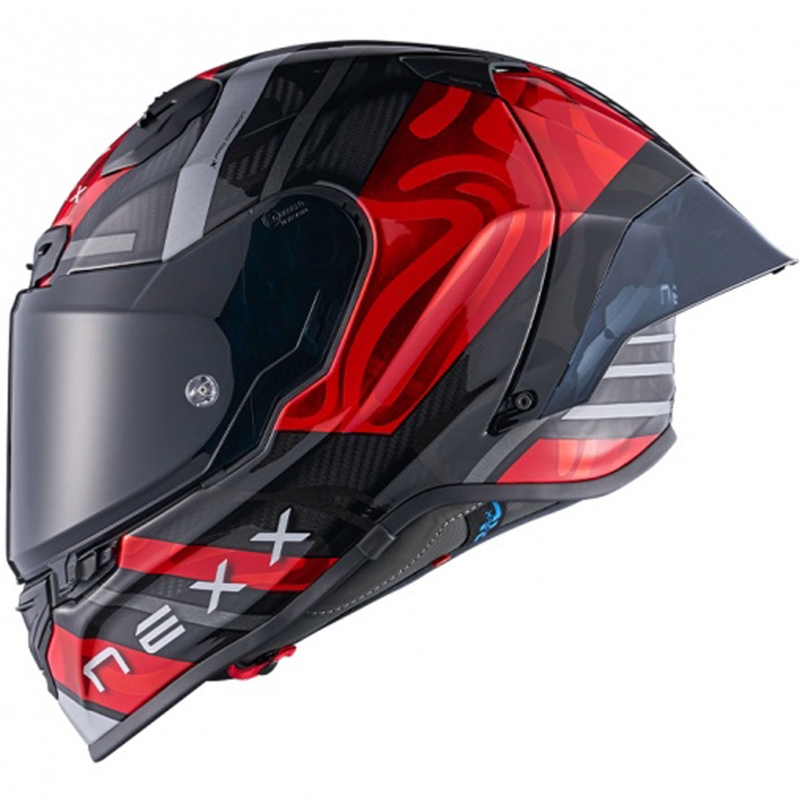 Integruotas šalmas motociklui Nexx X.R3R Swirl red