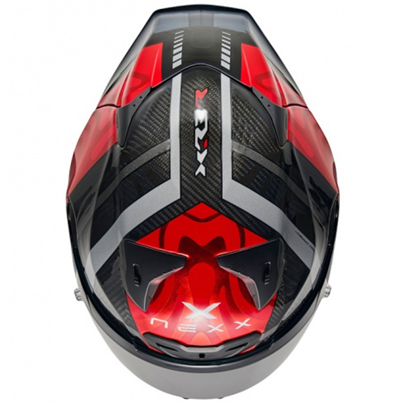 Integruotas šalmas motociklui Nexx X.R3R Swirl red