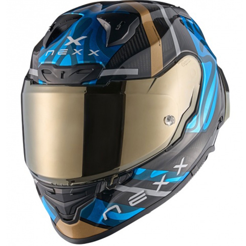 "Nexx X.R3R Swirl" integralus motociklininko šalmas turkio spalvos