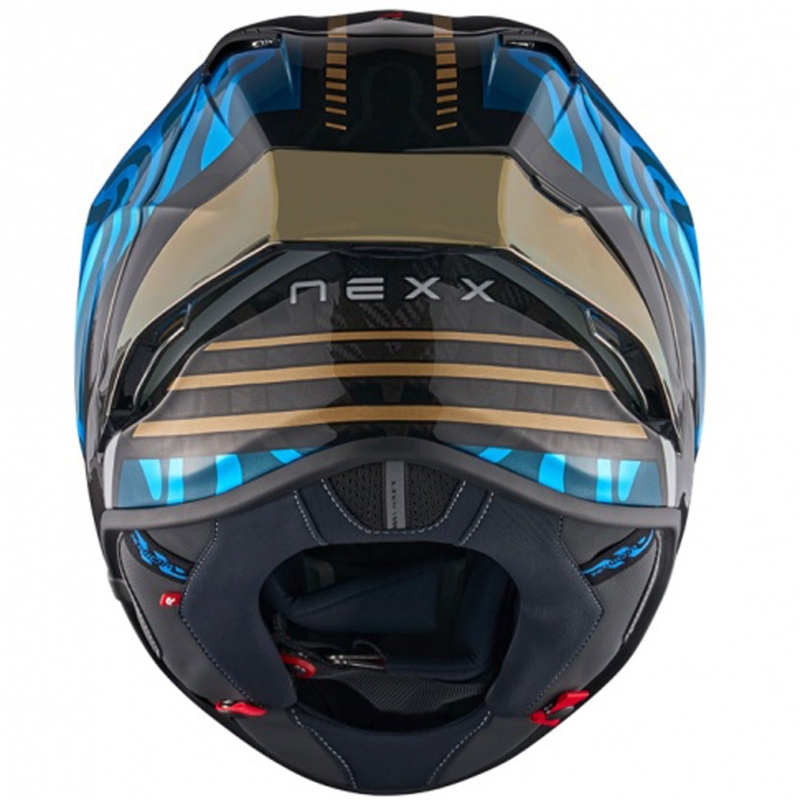 "Nexx X.R3R Swirl" integralus motociklininko šalmas turkio spalvos
