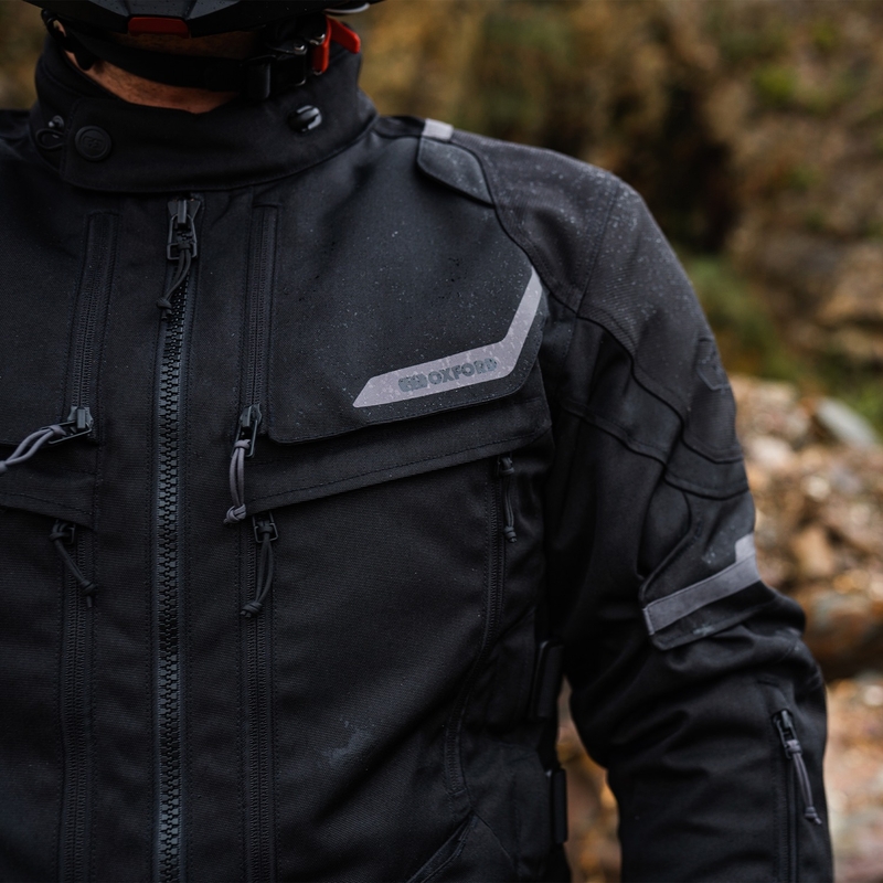 Oxford Advanced Rockland Dry2Dry Black motociklininko striukė
