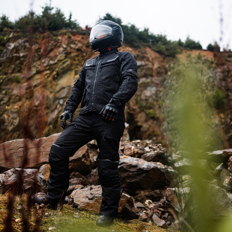 Oxford Advanced Rockland Dry2Dry Black motociklininko striukė