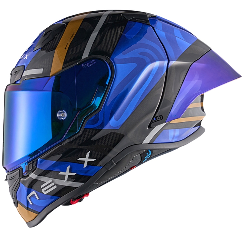"Nexx X.R3R Swirl" integralus motociklininko šalmas tamsiai mėlynas