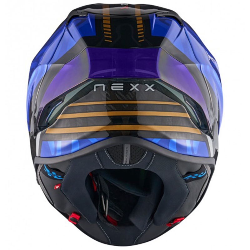 "Nexx X.R3R Swirl" integralus motociklininko šalmas tamsiai mėlynas