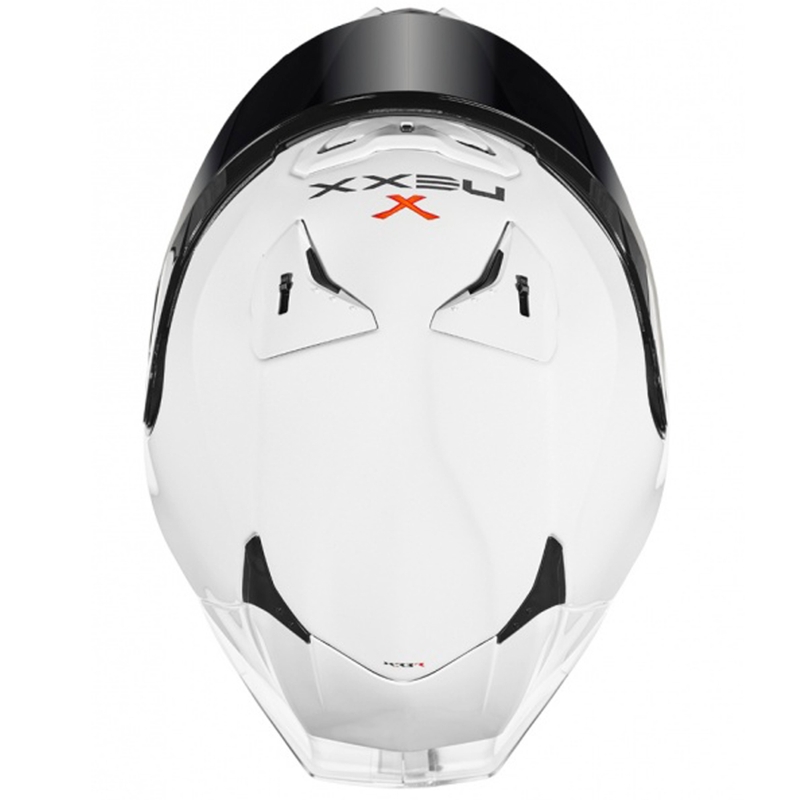Nexx X.R3R Paprastas baltas integralus motociklininko šalmas