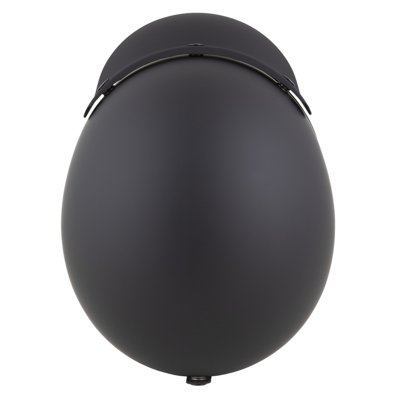 "Cassida Oxygen 2.0 Solid Matte Black-Dark Grey" atviras motociklininko šalmas