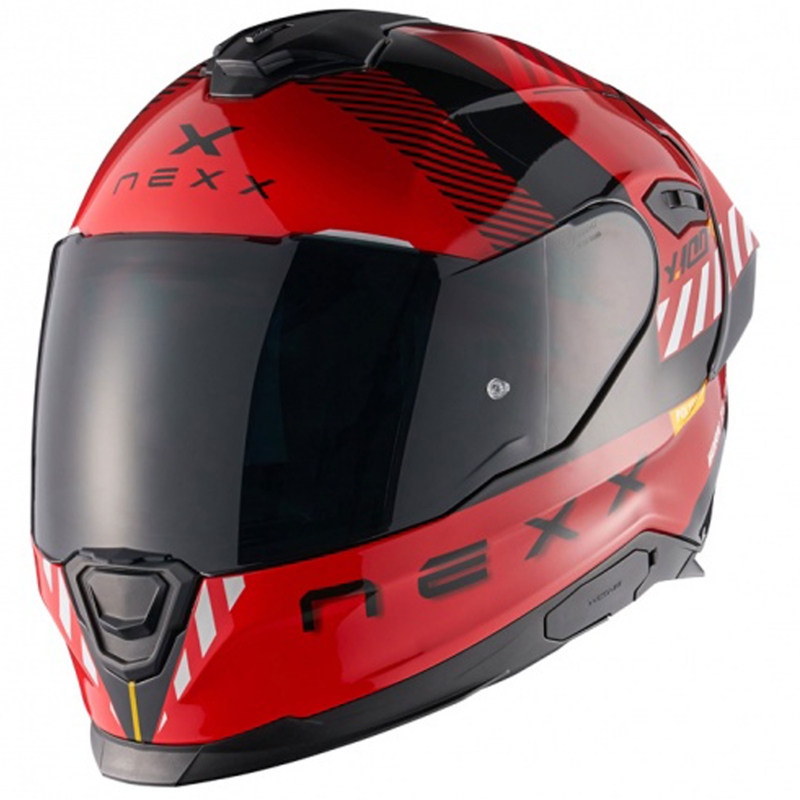 Integruotas motociklininko šalmas NEXX Y.100R Fade red-black