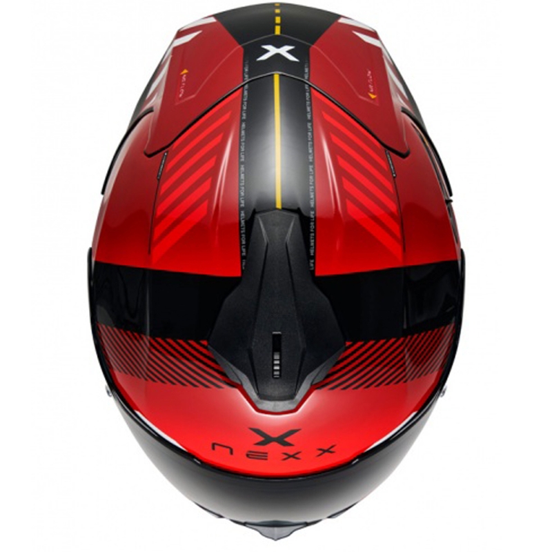 Integruotas motociklininko šalmas NEXX Y.100R Fade red-black