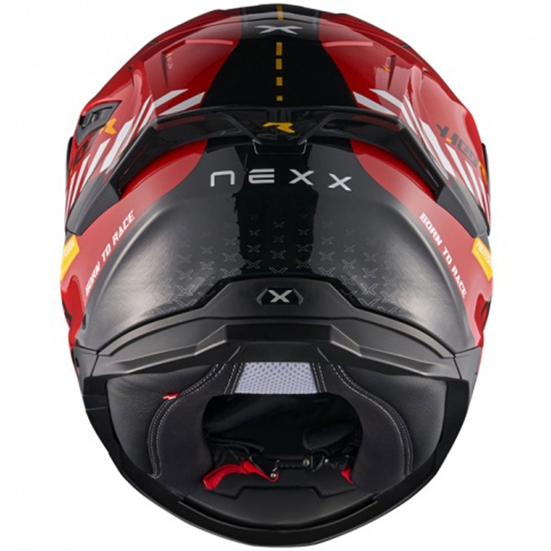 Integruotas motociklininko šalmas NEXX Y.100R Fade red-black