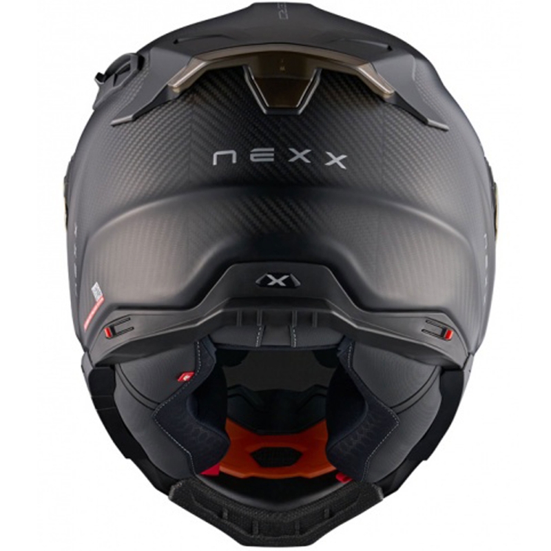 Integruotas motociklininko šalmas Nexx X.WST3 Zero PRO Carbon matinis auksinis