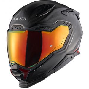 Integruotas motociklininko šalmas Nexx X.WST3 Zero PRO Carbon matinės raudonos spalvos