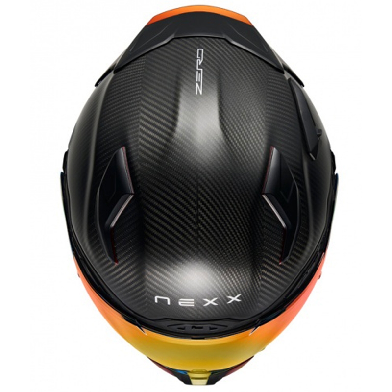 Integruotas motociklininko šalmas Nexx X.WST3 Zero PRO Carbon matinės raudonos spalvos
