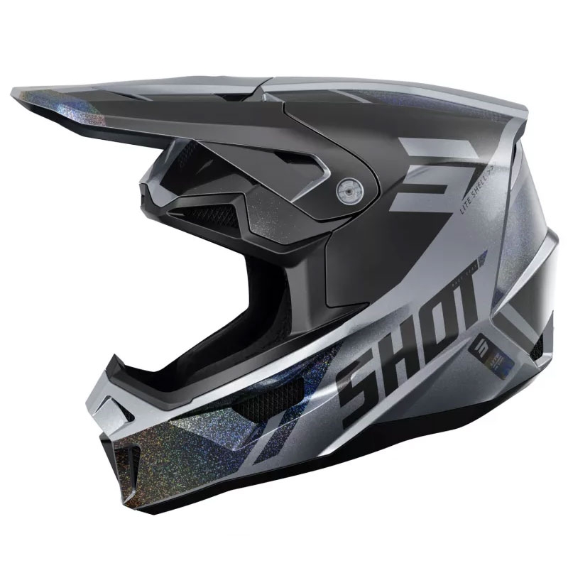 Motokroso šalmas "Shot Lite Ultra Matte Holographic