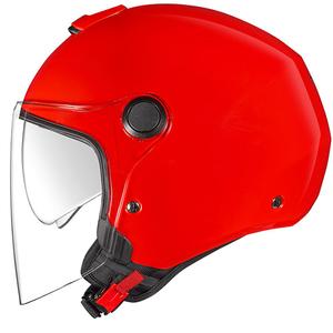 Atviras motociklininko šalmas NEXX Y.10 Paprastas raudonas