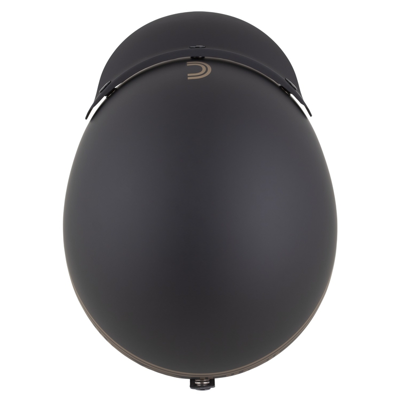 Cassida Oxygen 2.0 Rondo atviras motociklininko šalmas matinis juodai auksinis