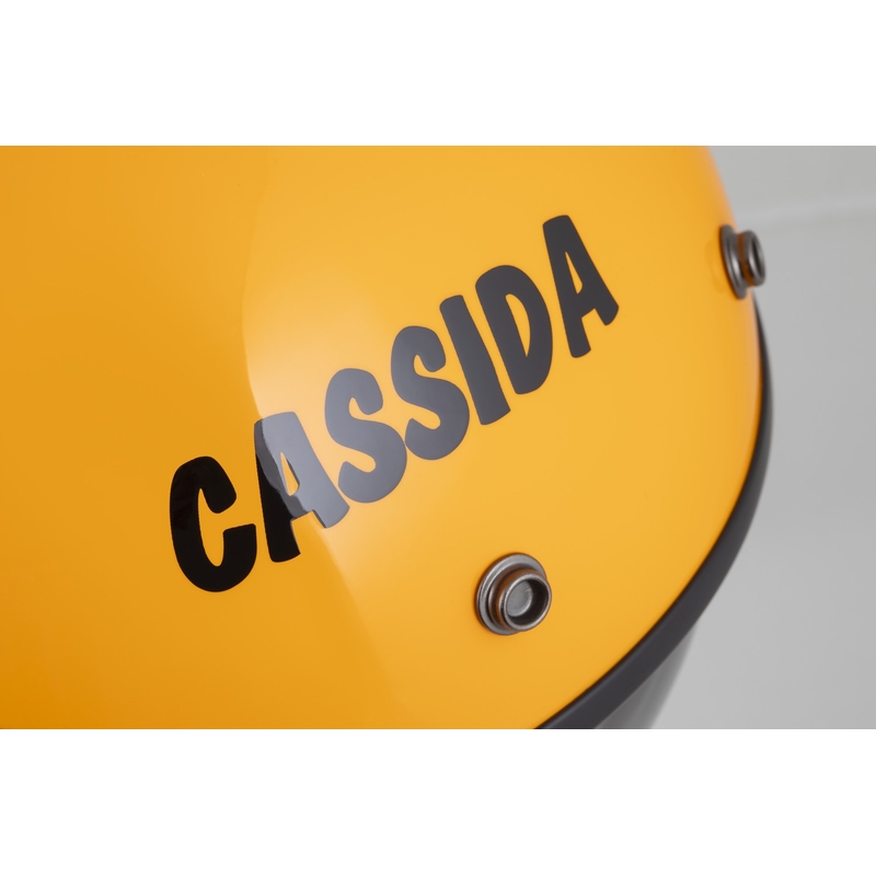 "Cassida Oxygen 2.0 Gear Open" motociklininko šalmas geltonos ir juodos spalvos
