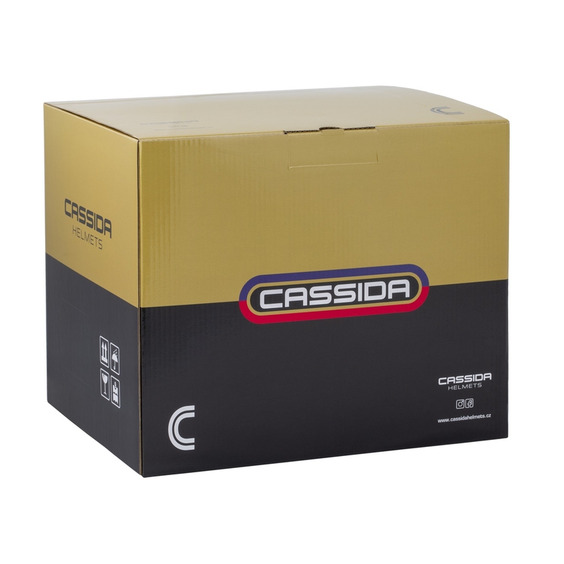 Cassida Oxygen 2.0 Gear atviras motociklininko šalmas matinis raudonas-tamsiai raudonas