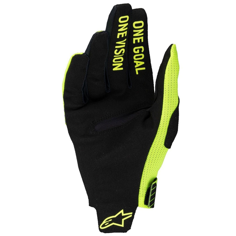 Alpinestars Radar Pro motokroso pirštinės fluo geltonos spalvos