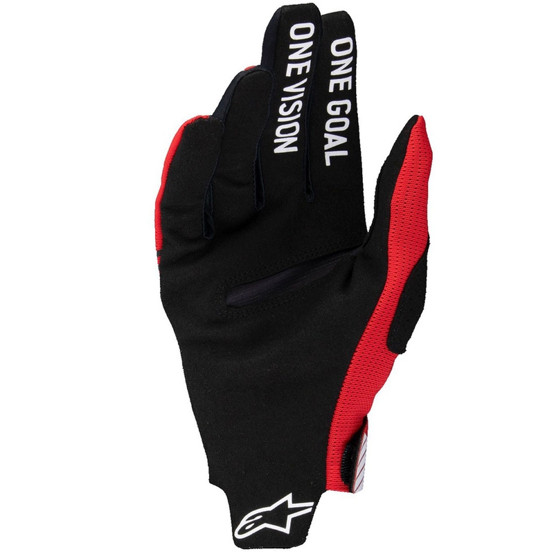 Alpinestars Radar Pro motokroso pirštinės raudonos spalvos