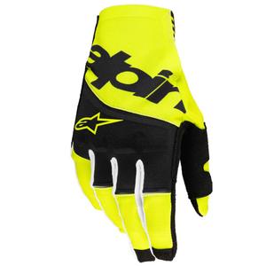 Alpinestars Techstar motokroso pirštinės juoda-fluo geltona