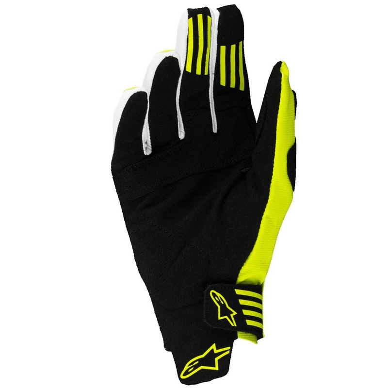 Alpinestars Techstar motokroso pirštinės juoda-fluo geltona