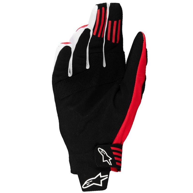 Alpinestars Techstar motokroso pirštinės juodos ir raudonos spalvos