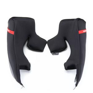 Atsarginės skruostų pagalvėlės šalmams "Scorpion EXO-R1 Air/Carbon Air", juodos spalvos