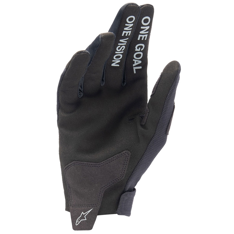 Alpinestars Radar vaikiškos motokroso pirštinės juodos ir sidabrinės