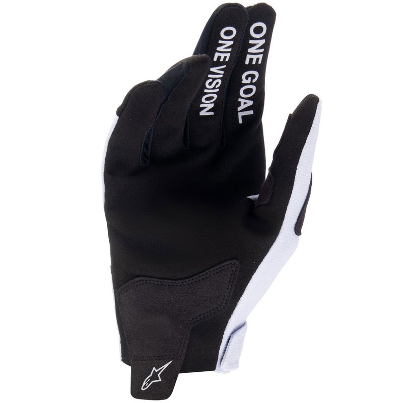 Alpinestars Radar vaikiškos motokroso pirštinės šviesiai pilkai juodos spalvos
