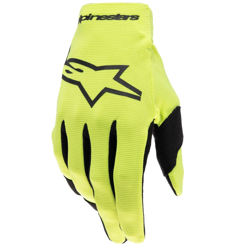 Vaikiškos motokroso pirštinės Alpinestars Radar fluo yellow-black