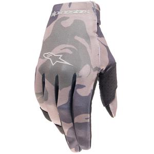 Vaikiškos motokroso pirštinės Alpinestars Radar green camo-brown