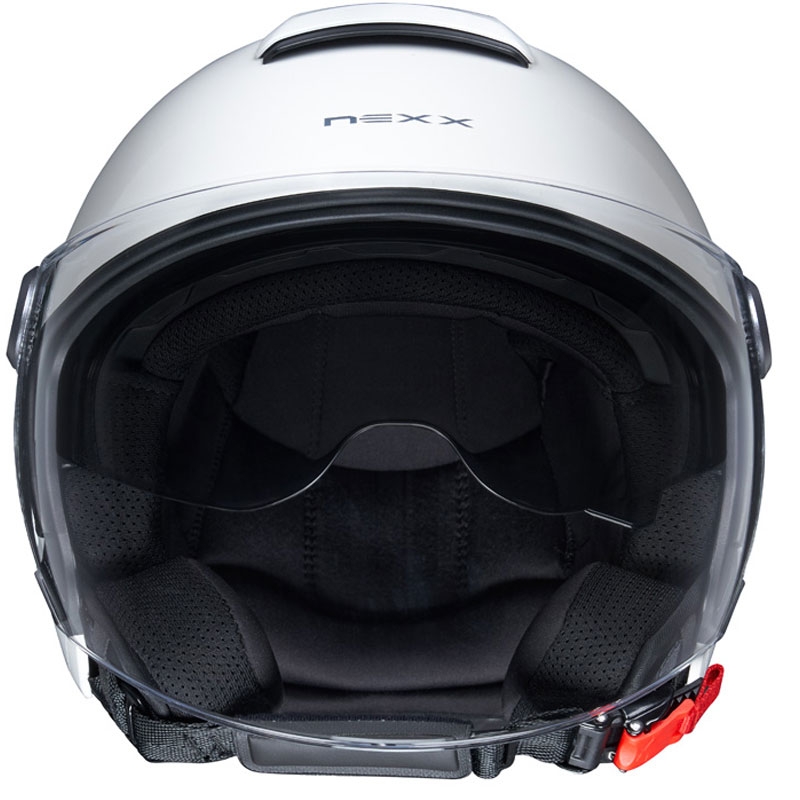 Atviras motociklininko šalmas NEXX Y.10 Paprastas baltas