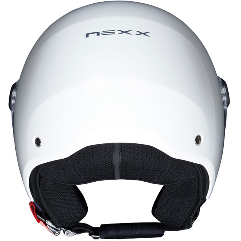 Atviras motociklininko šalmas NEXX Y.10 Paprastas baltas