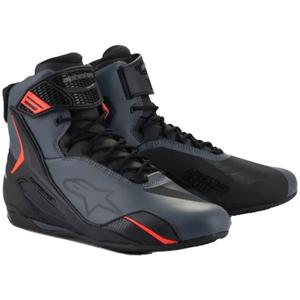 Alpinestars Faster-4 black-grey-fluo red motociklininko batai