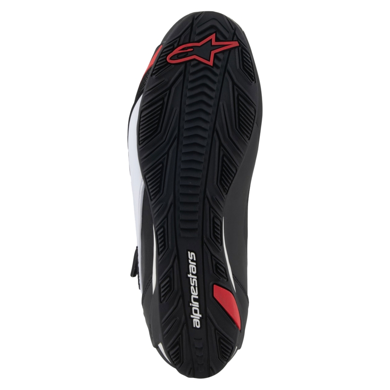 Alpinestars Faster-4 juodi, balti ir raudoni motociklininko batai